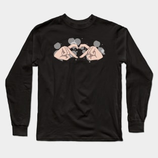 Finger heart Long Sleeve T-Shirt